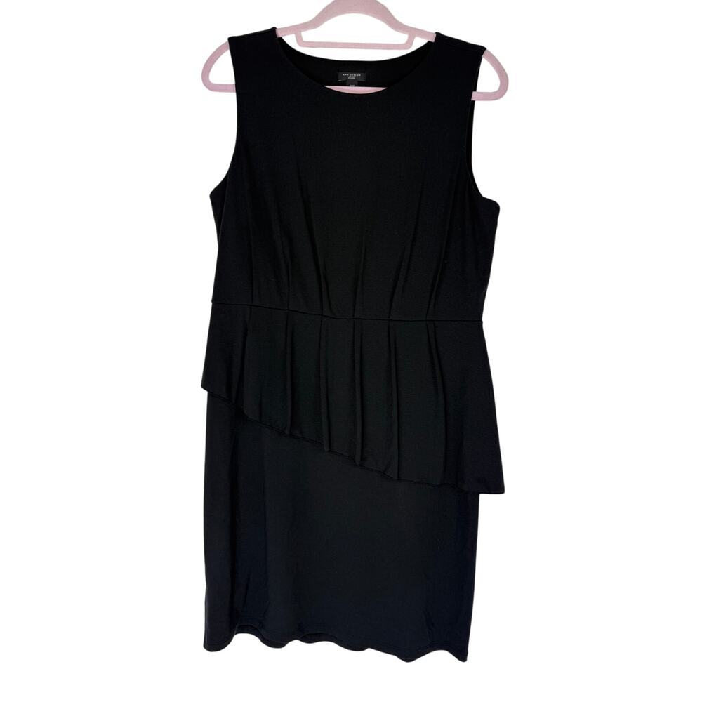 Ann Taylor Black Sleeveless Bodycon Stretchy Pullover Event‎ Dress Size 12P